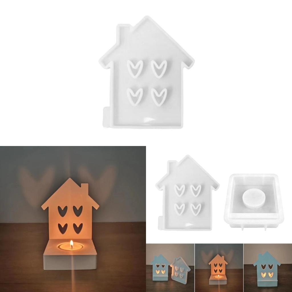 Art Craft House Making - Khuôn giữ nến Love House cho