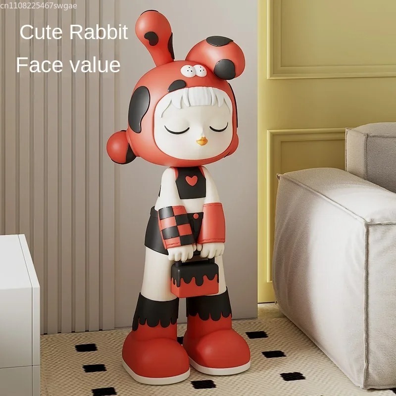 Art Craft Model - Art Cartoon Girl Statue Indoor Fashion