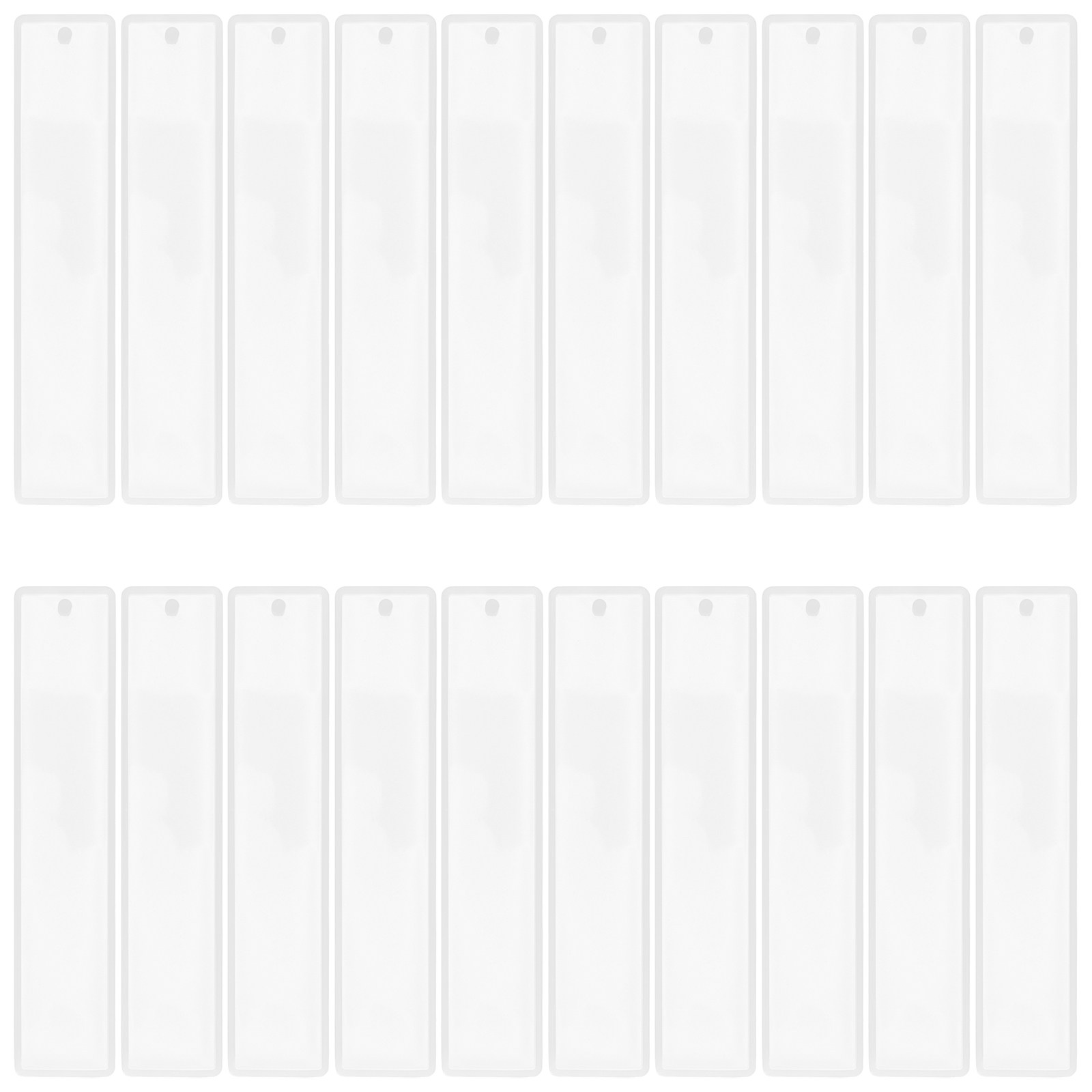 Art Craft Model - 20Pcs Silicone Bookmark Mold Rectangle Shape