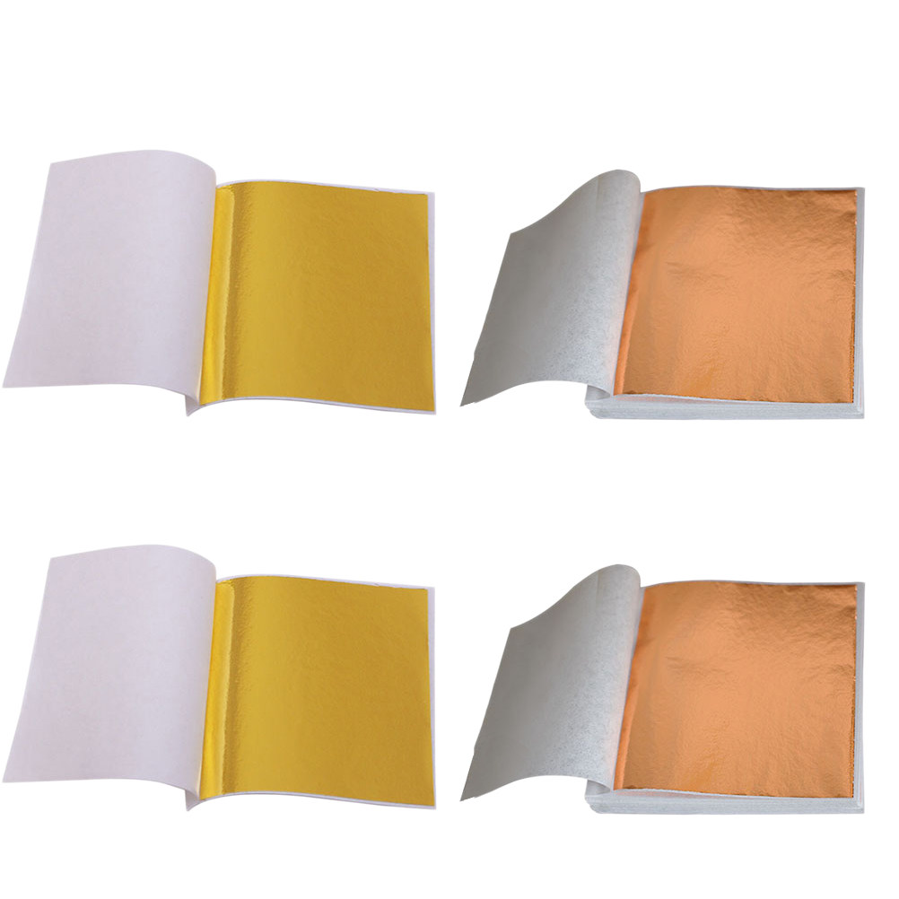 Art Craft With Paper - 200Sheets Gold Leaf Foil Paper Imitation