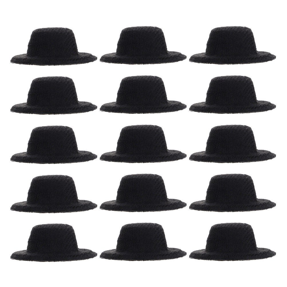 Art Craft Hat - Miniature Black Top Hats 40Pcs for