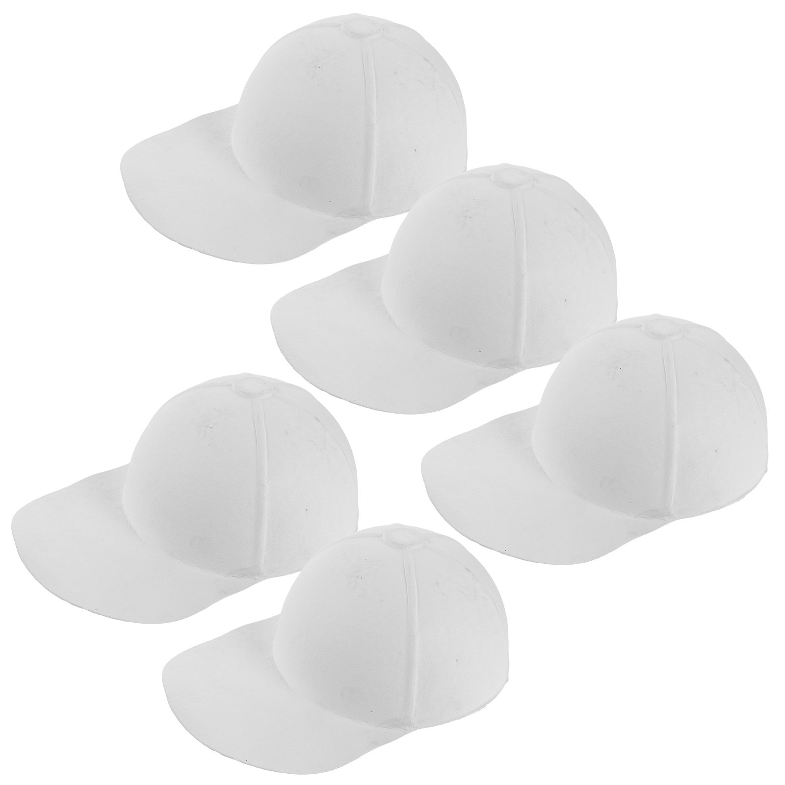 Art Craft Hat - 5Pcs Hand-Painted Blank Baseball Caps White