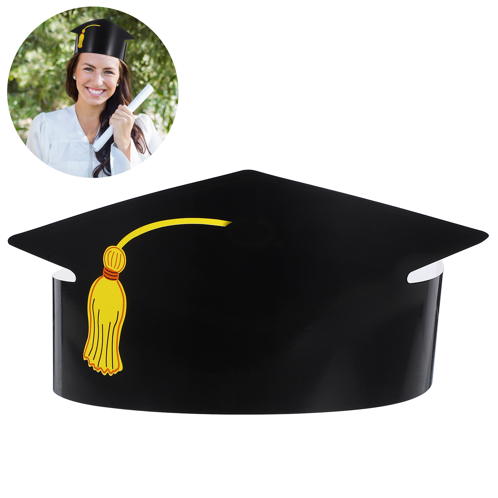 Art Craft Hat - 12Pcs Paper Graduation Hats DIY Materials
