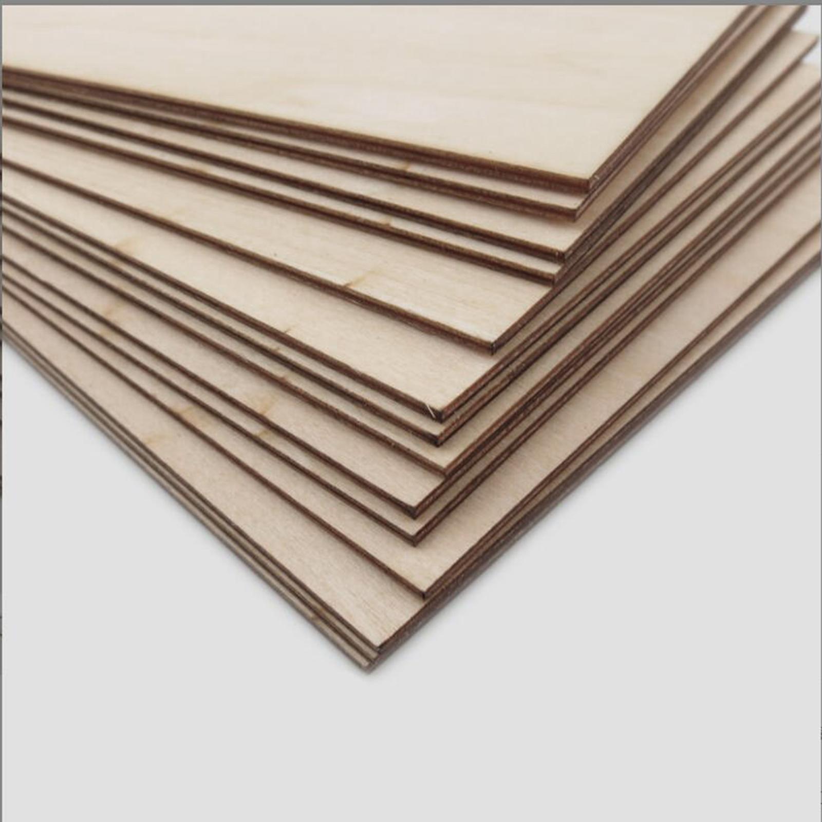 10Pcs Wood Sheets Unfinished B - đánh giá và giá Art Craft House Making