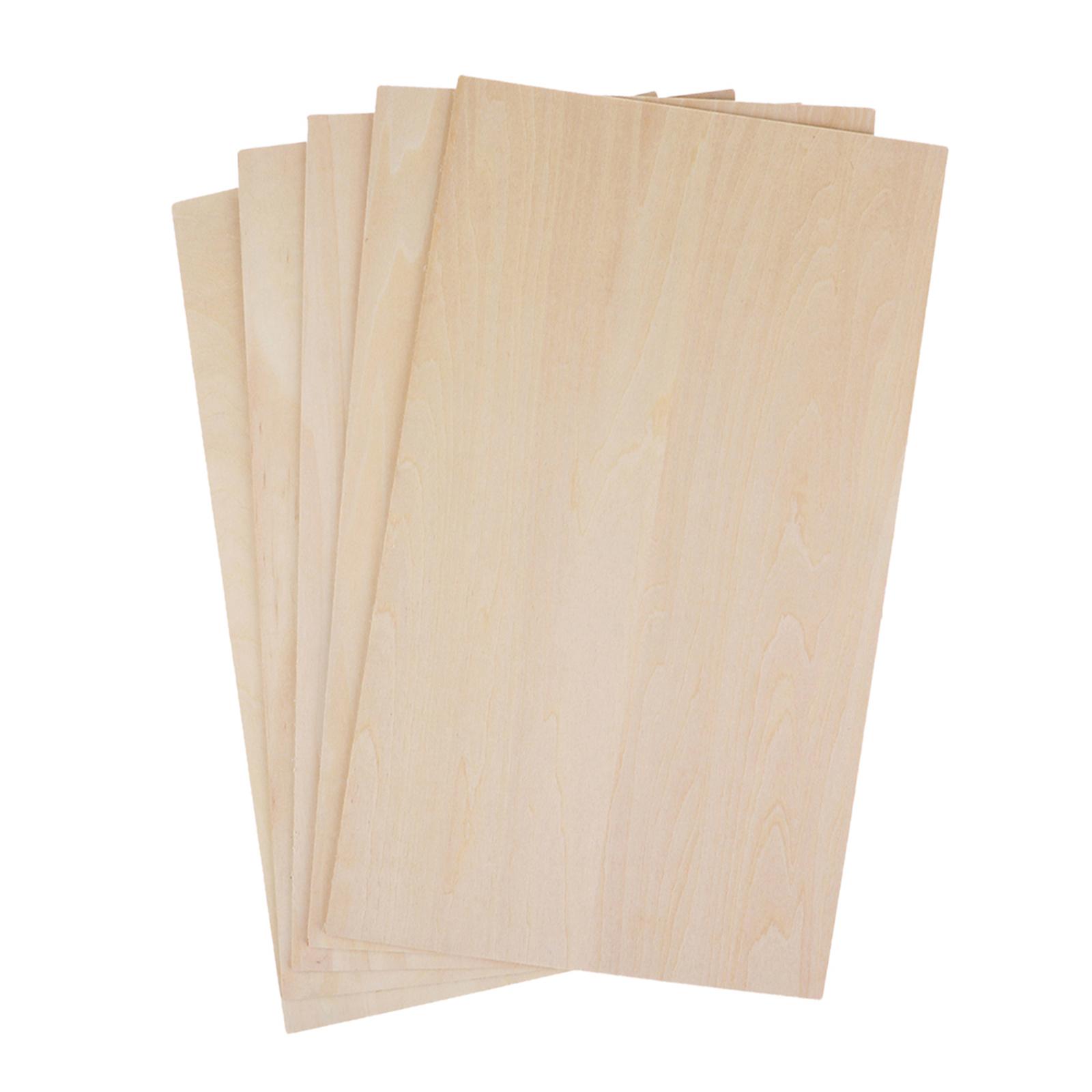 10Pcs Wood Sheets Unfinished B - đánh giá và giá Art Craft House Making