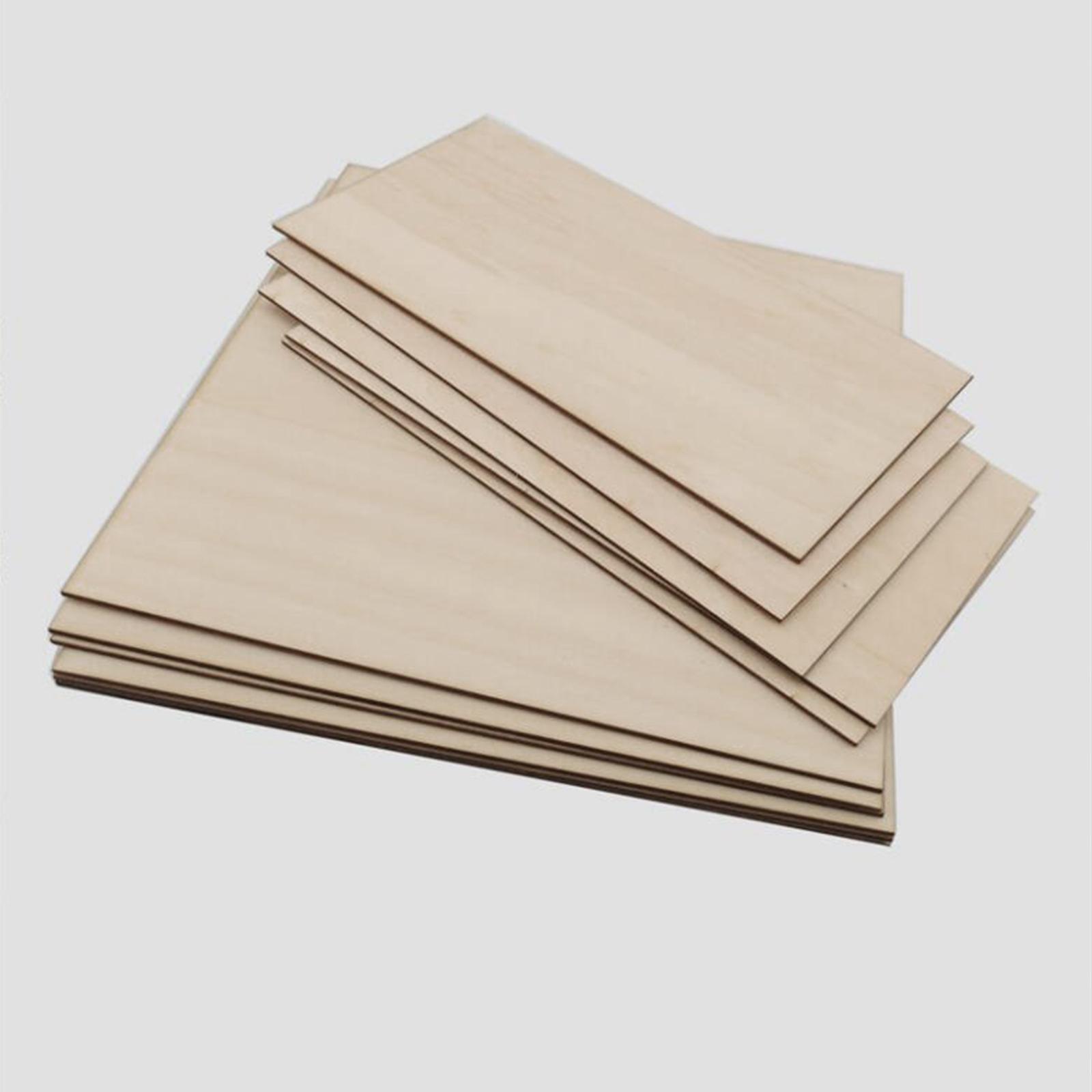 10Pcs Wood Sheets Unfinished B - đánh giá và giá Art Craft House Making