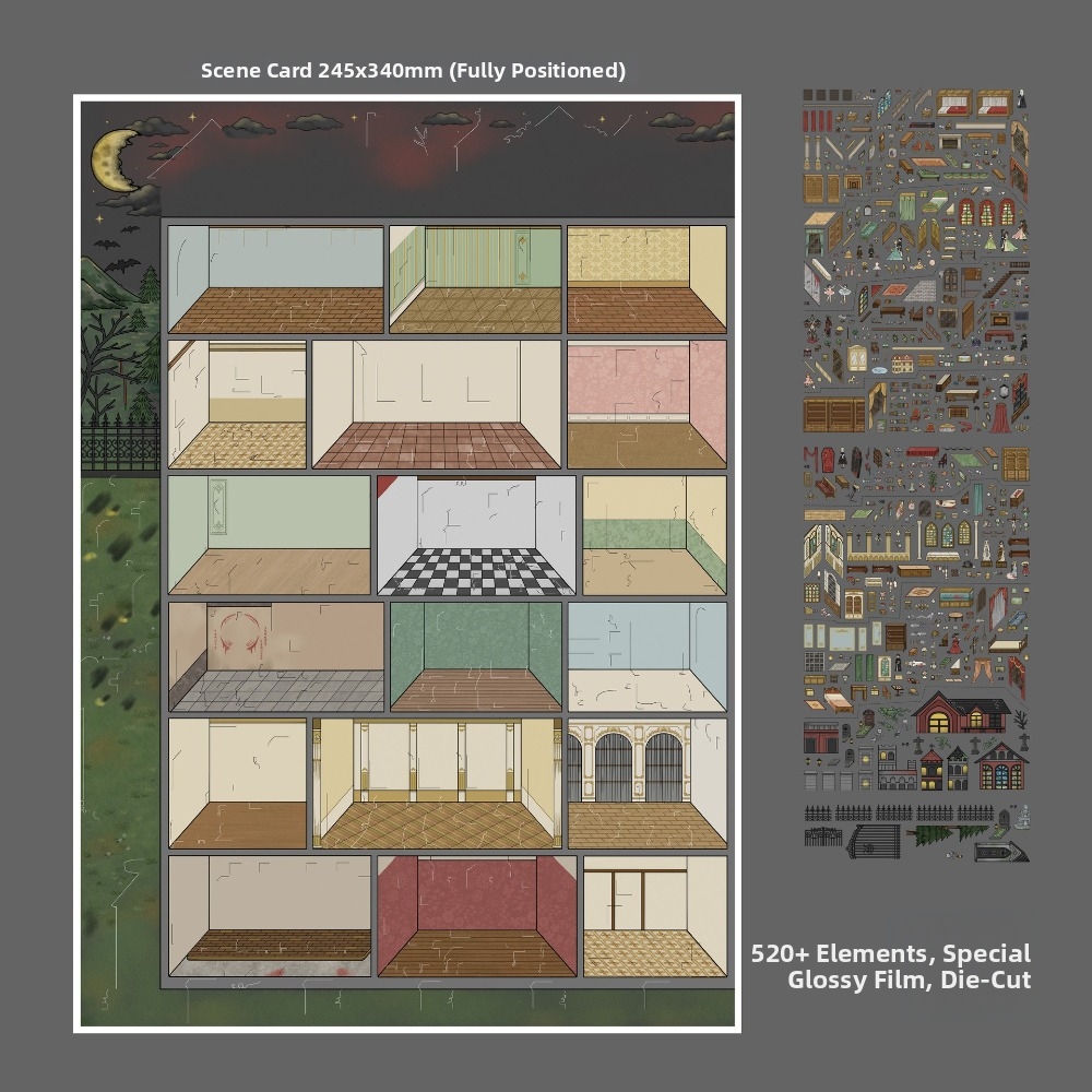 Shop Pattern 3D Cabin Stickers - đánh giá và giá Art Craft Bakery
