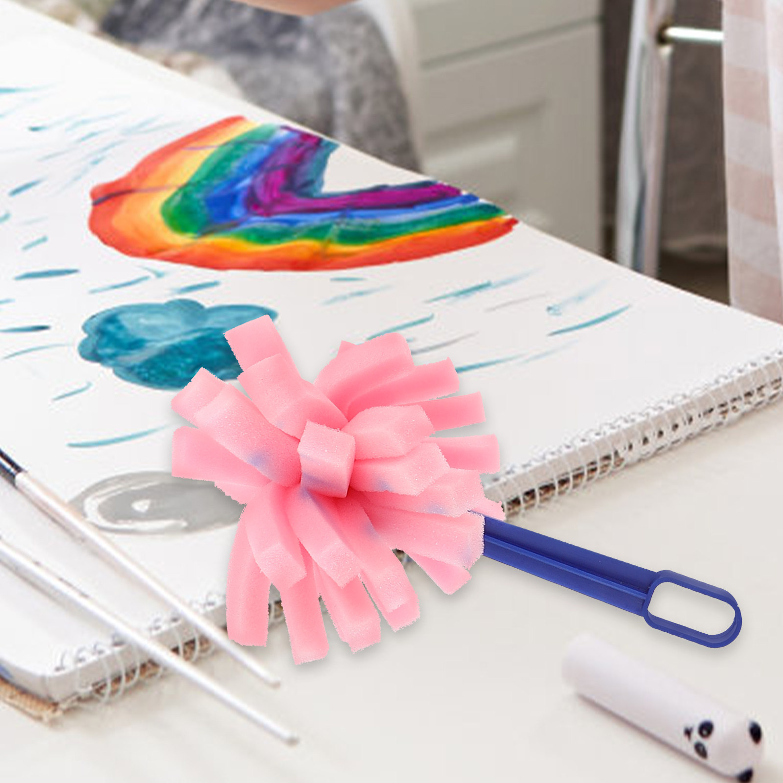 4Pcs Kids Sponge Painting Set  - đánh giá và giá Art Craft Toddlers