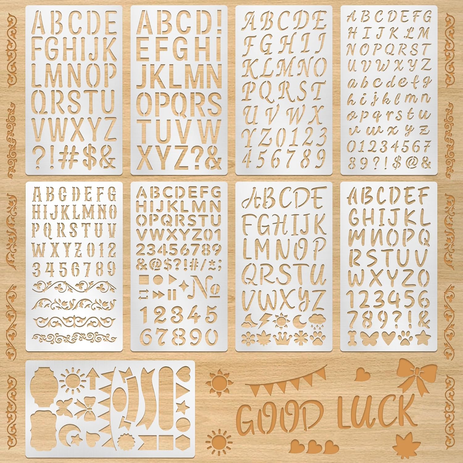 9Pcs Metal Letter Number Stenc - đánh giá và giá Art Craft Letter A