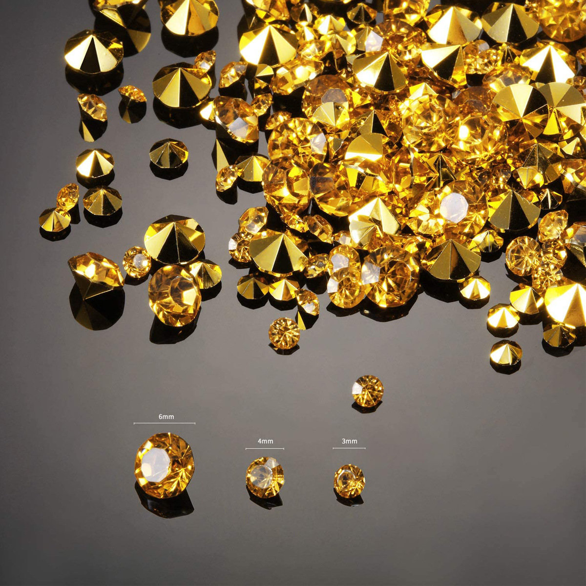 1000pcs Gold Pointed Rhineston - đánh giá và giá Art Craft House Making