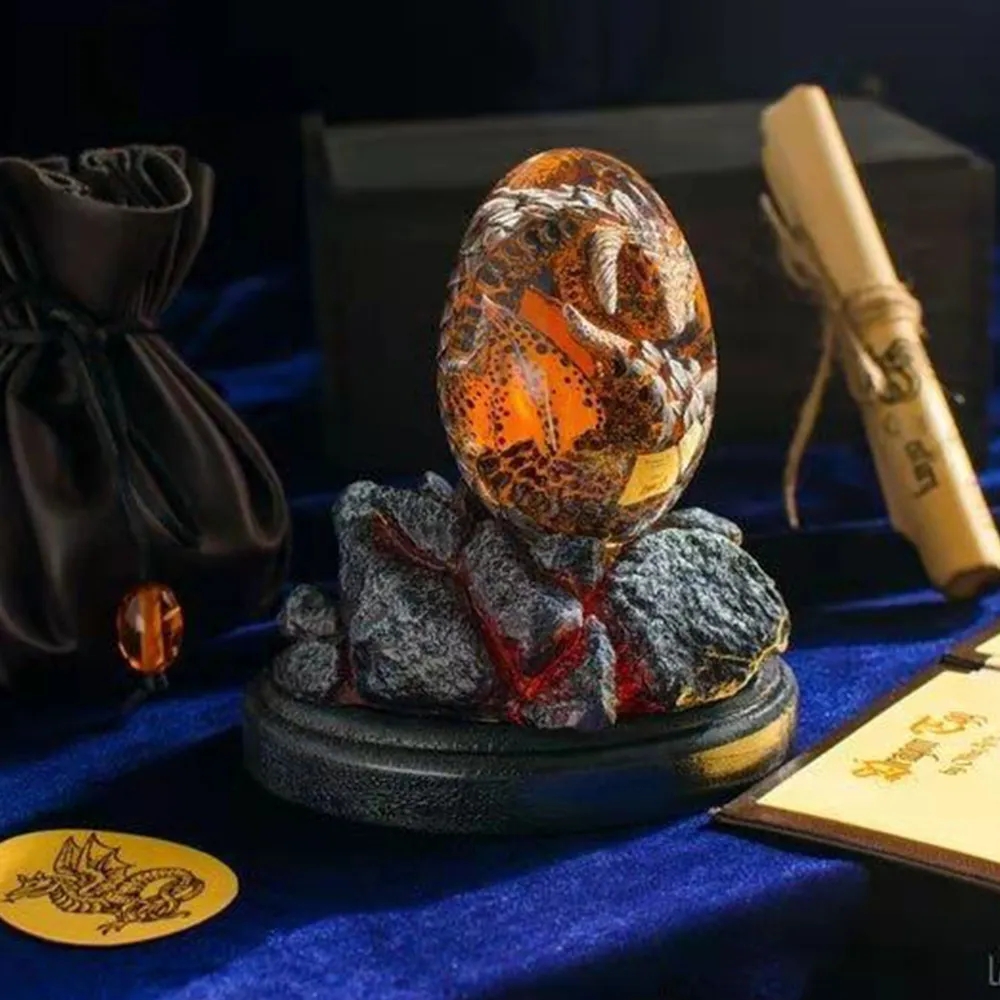 Lava Dragon Egg Statue With St - đánh giá và giá Art Craft Dinosaur