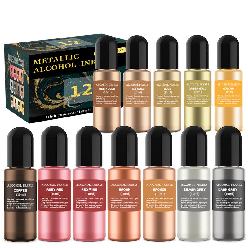1 Set Resin Pigment Kit Art In - đánh giá và giá Alcohol Ink Set