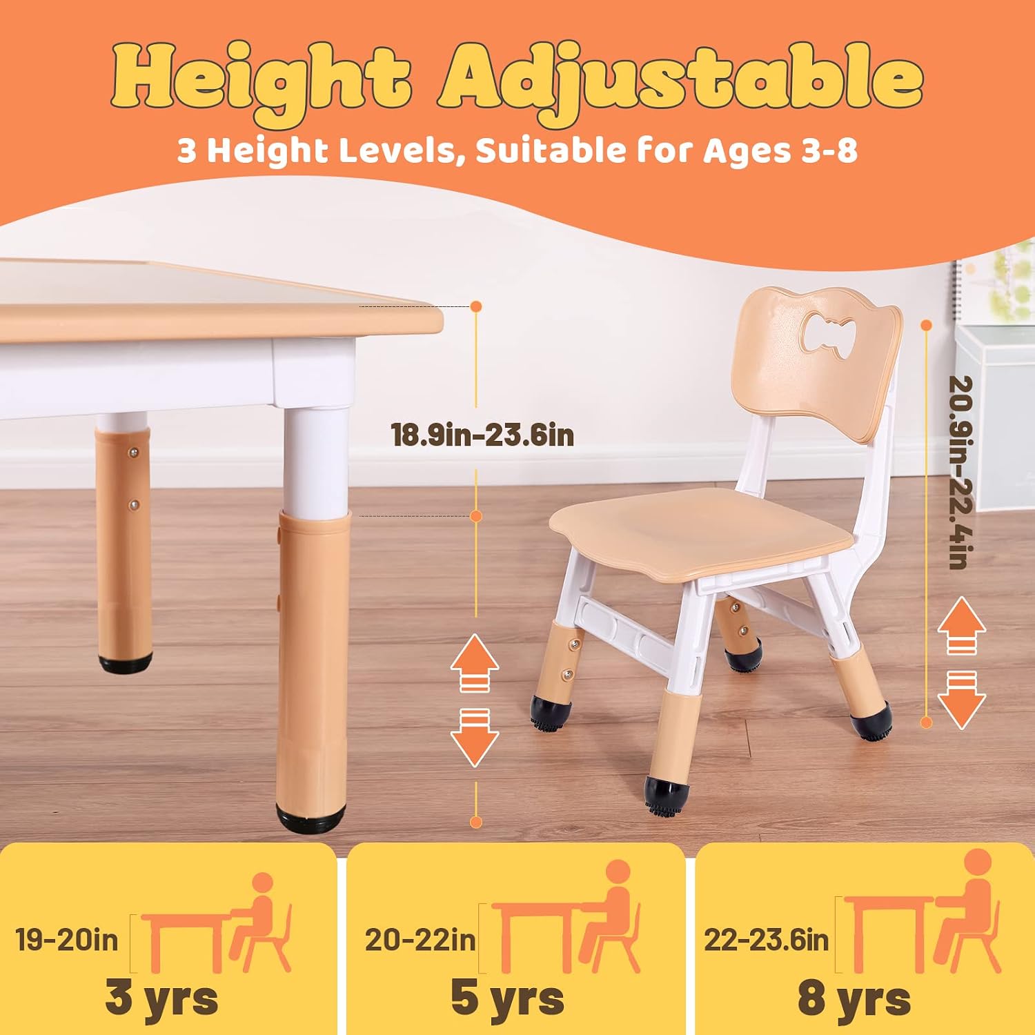 Kids Table and 2 Chairs Set, H - đánh giá và giá Art Craft Toddlers
