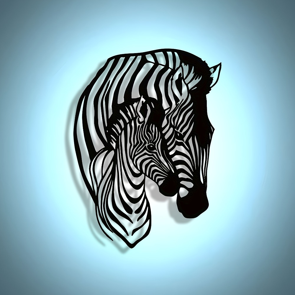 Elegant Minimalist Zebra Famil - đánh giá và giá Art Craft Zebra