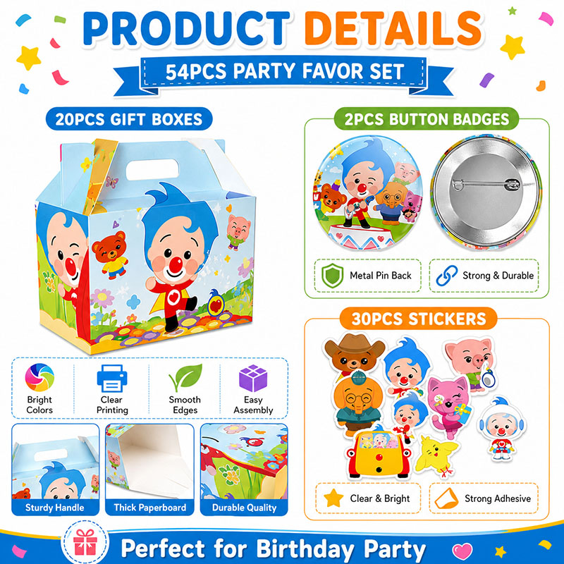 Clown Cartoon Pattern Paper Bo - đánh giá và giá Art Craft House Making