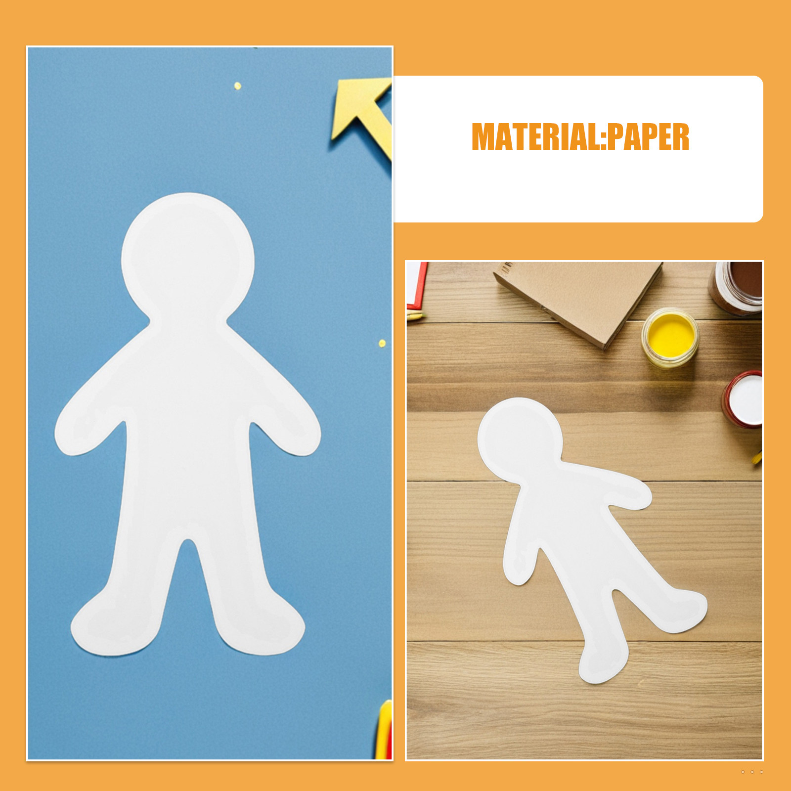 Blank Cutouts Unpainted Paper  - đánh giá và giá Art Craft For Preschoolers