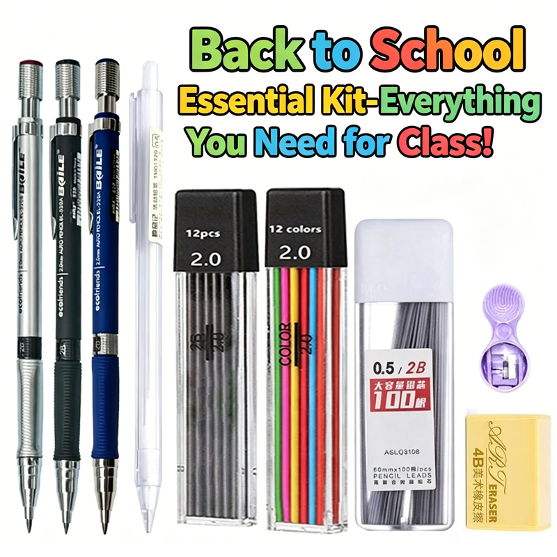 2-9PCS Mechanical Pencil Set 2 - đánh giá và giá Staedtler Pencil Lumocolor