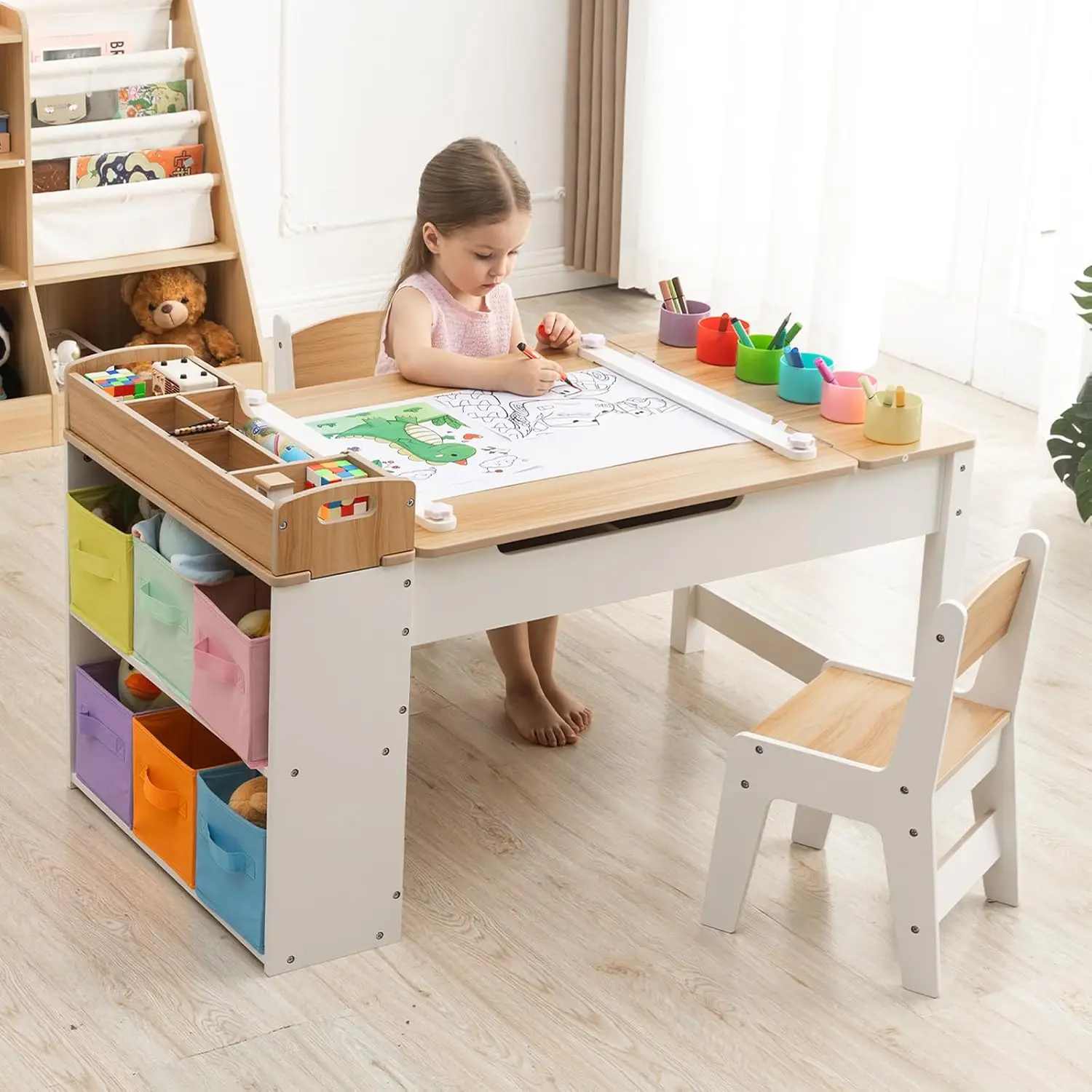 Kids Art Table and Chair Set w - đánh giá và giá Art Craft Toddlers