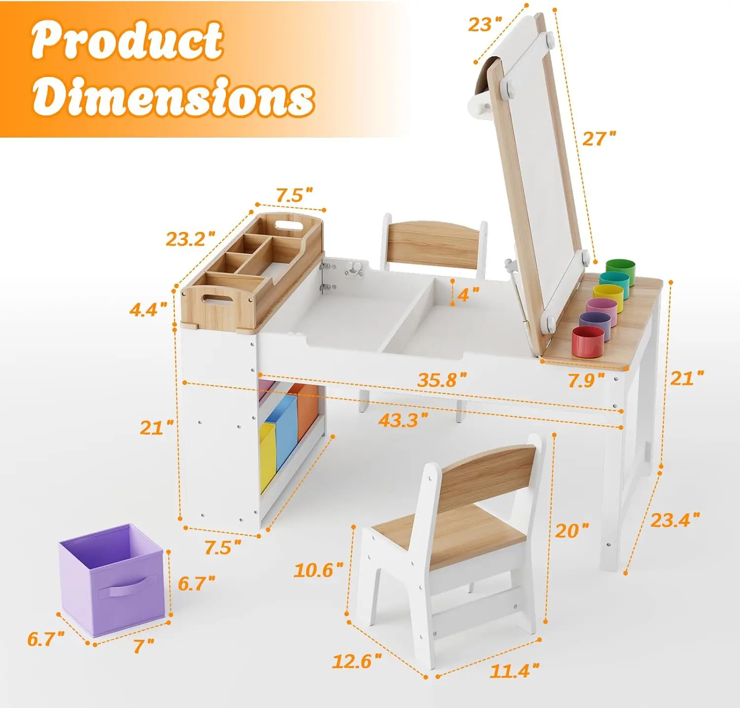 Kids Art Table and Chair Set w - đánh giá và giá Art Craft Toddlers