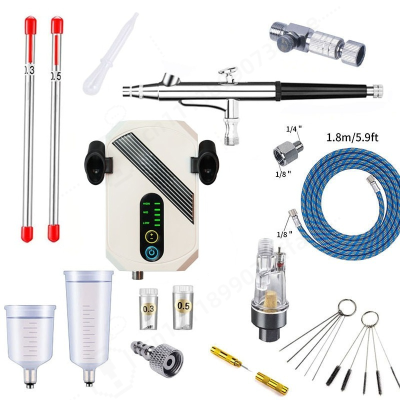 Mini Airbrush Compressor Kit,  - đánh giá và giá Art Craft Model
