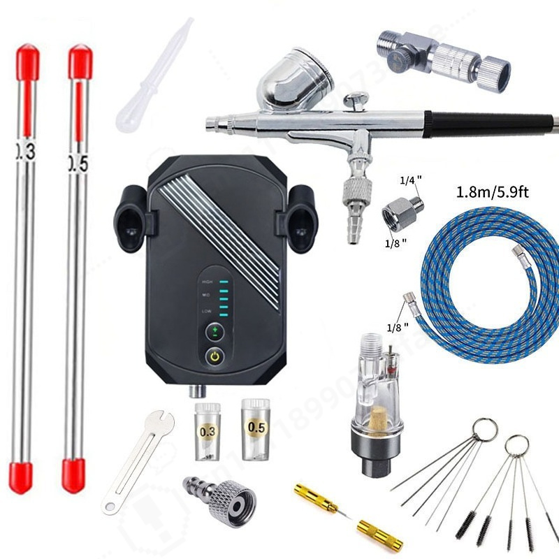 Mini Airbrush Compressor Kit,  - đánh giá và giá Art Craft Model