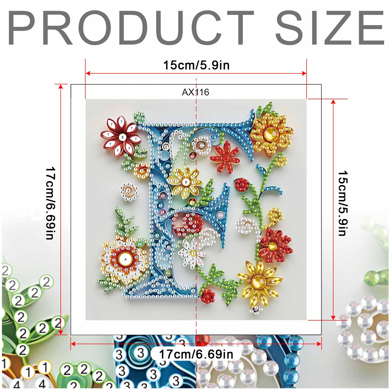 Special Shaped Diamond Art pai - đánh giá và giá Art Craft Letter F