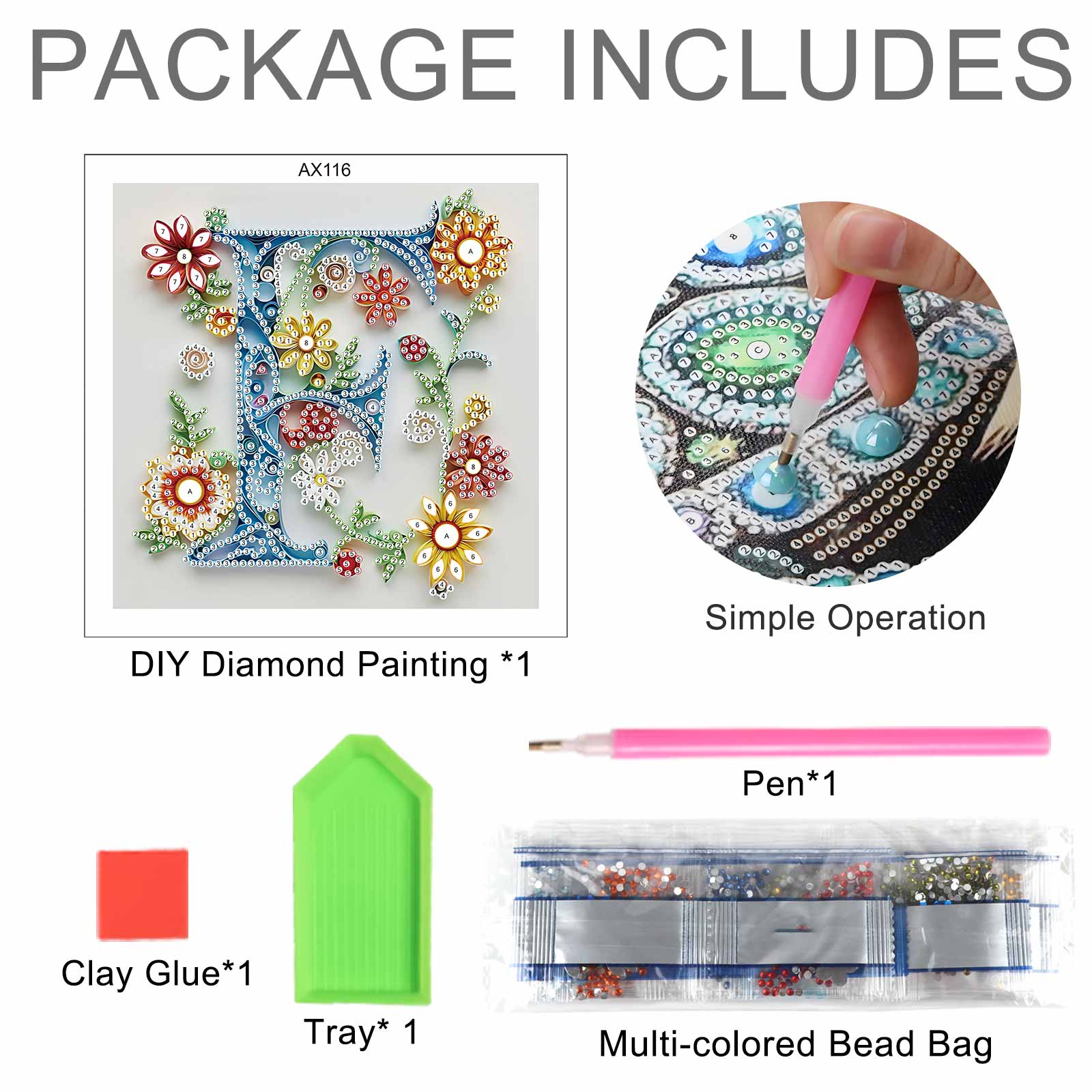 Special Shaped Diamond Art pai - đánh giá và giá Art Craft Letter F