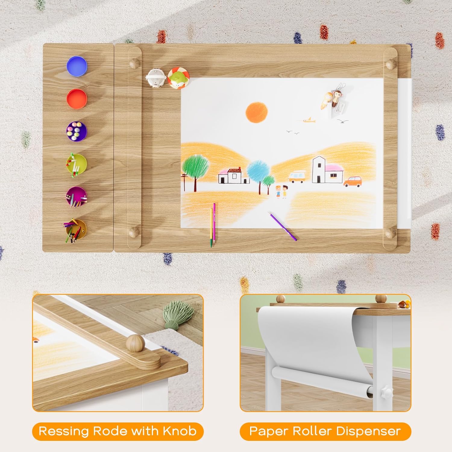 Kids Art Table and Chairs, Tod - đánh giá và giá Art Craft Toddlers