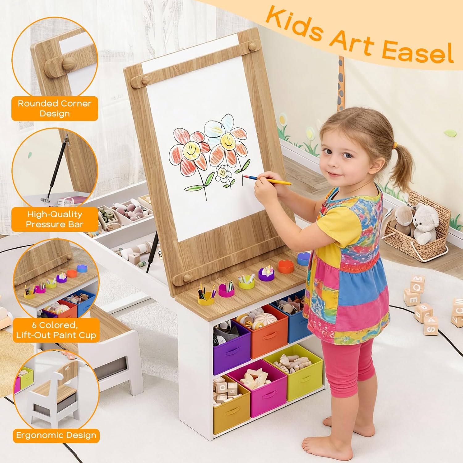 Kids Art Table and Chairs, Tod - đánh giá và giá Art Craft Toddlers
