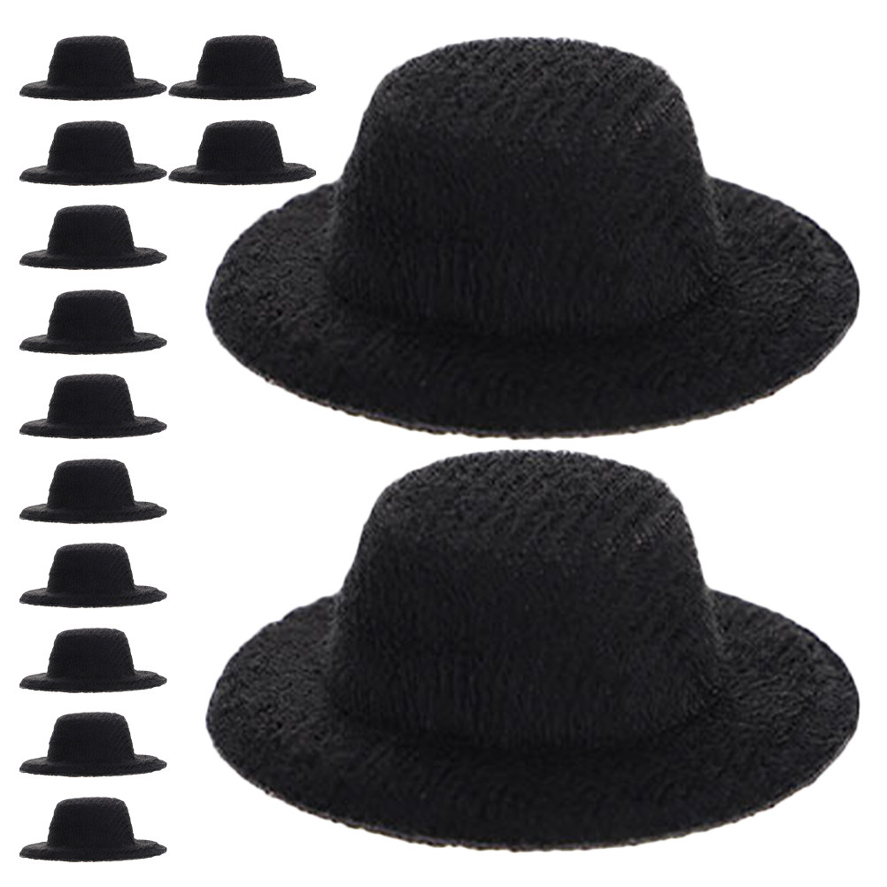 Miniature Black Top Hats 40Pcs - đánh giá và giá Art Craft Hat