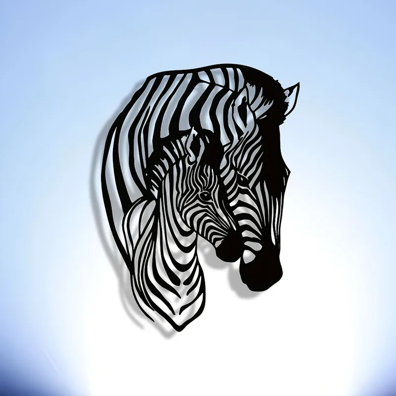 Elegant Minimalist Zebra Famil - đánh giá và giá Art Craft Zebra