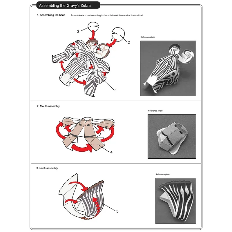 Zebra Origami Art Mini 3D Fold - đánh giá và giá Art Craft Zebra