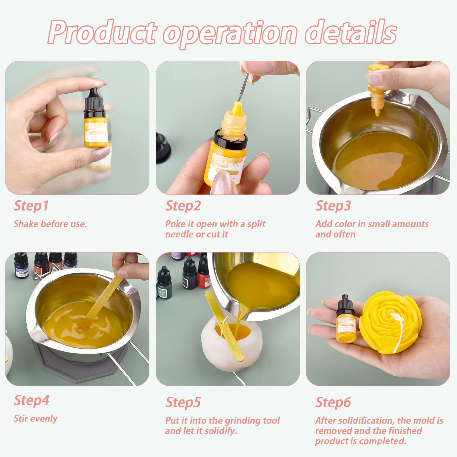 5ml/Bottle Candle Wax Pigment  - đánh giá và giá Alcohol Ink Set