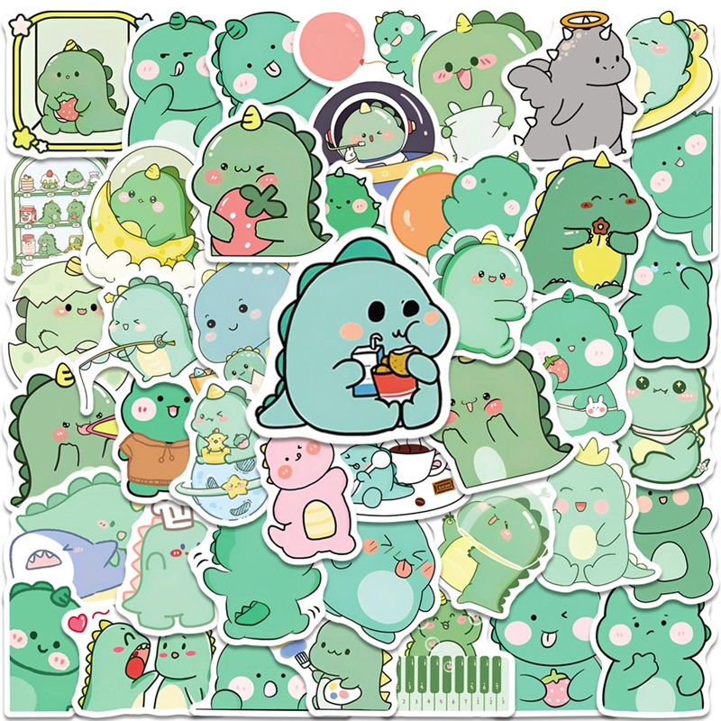 10/30/50PCS Kawaii Green Dinos - đánh giá và giá Art Craft Dinosaur