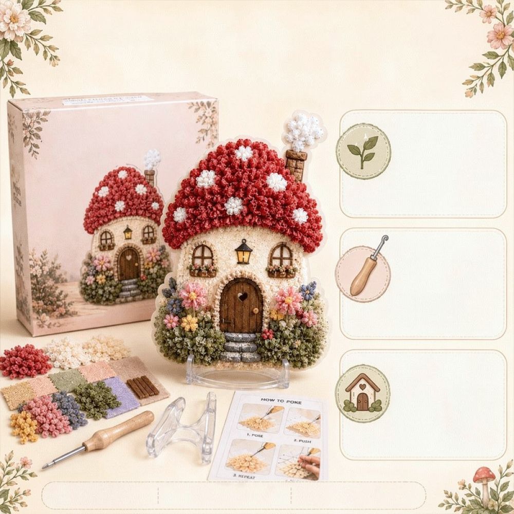 Creative 3D Fabric Poke Embroi - đánh giá và giá Art Craft Bakery