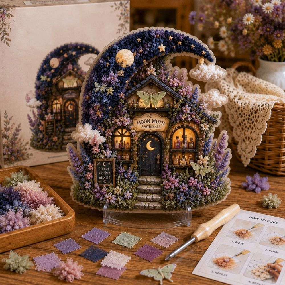 Creative 3D Fabric Poke Embroi - đánh giá và giá Art Craft Bakery