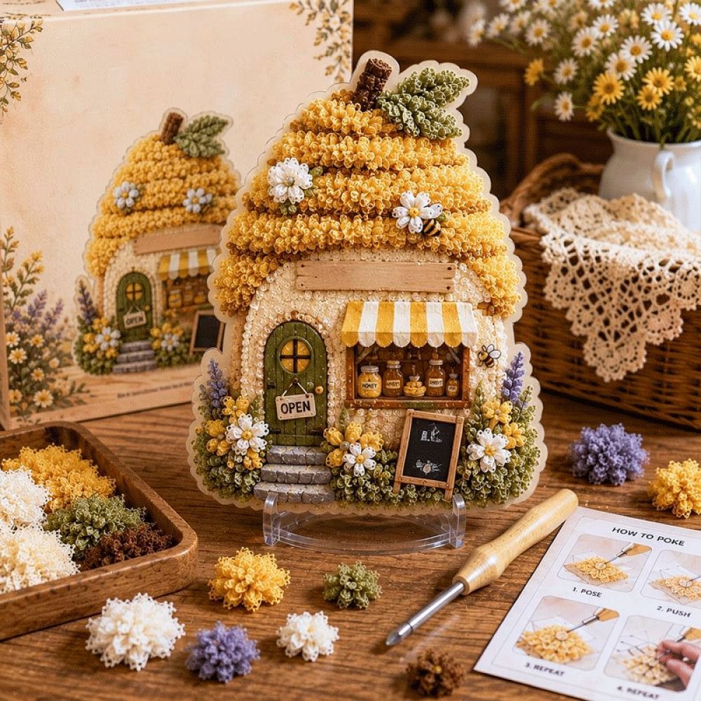 Creative 3D Fabric Poke Embroi - đánh giá và giá Art Craft Bakery