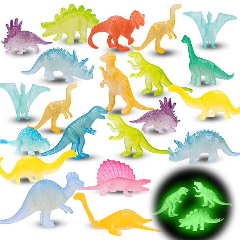 12PCS Glow in Dark Mini Dinosa - đánh giá và giá Art Craft Dinosaur
