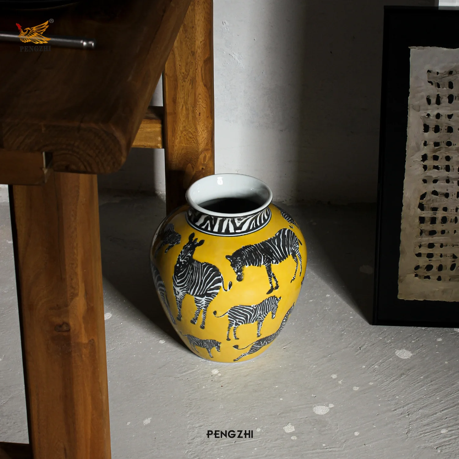 Ceramic Vase Zebra Pattern Vin - đánh giá và giá Art Craft Zebra