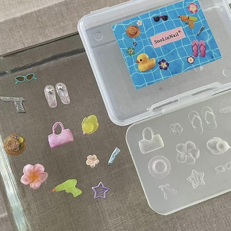 [E] 3D Silicone Mold Nail Art  - đánh giá và giá Art Craft Hat