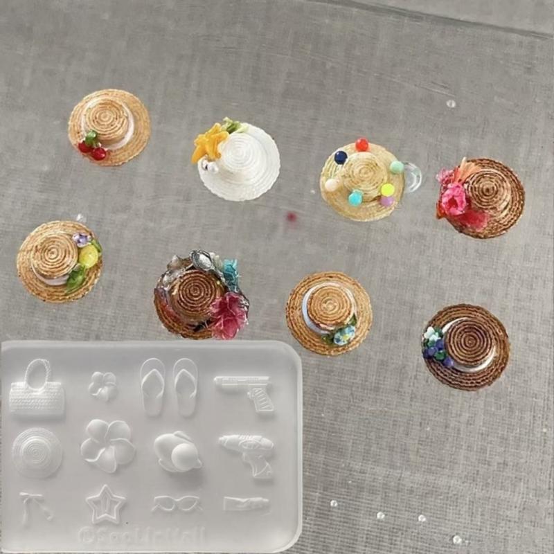 [E] 3D Silicone Mold Nail Art  - đánh giá và giá Art Craft Hat