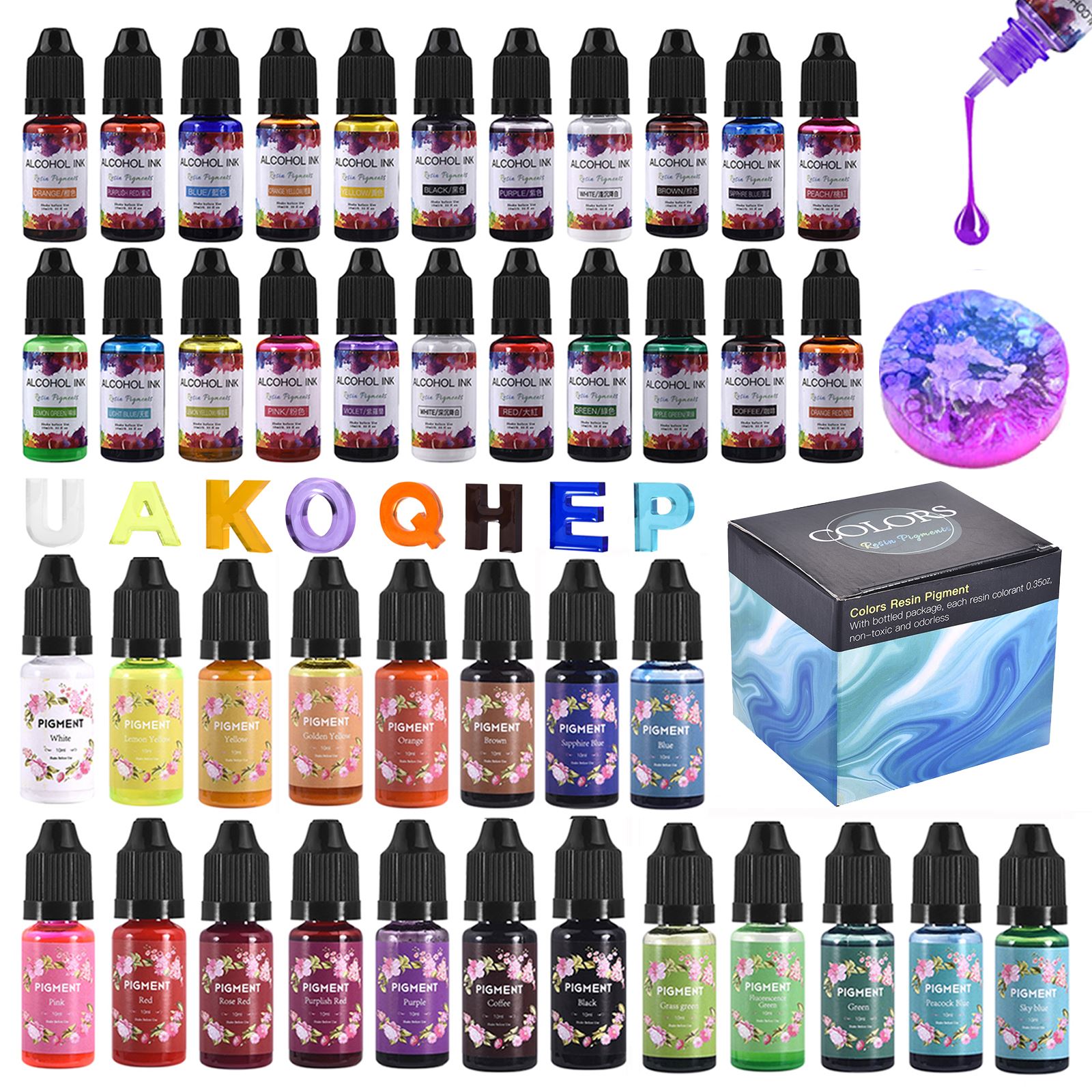 1 Bộ Nhựa Sắc Tố Bộ Nghệ Thuật - đánh giá và giá Alcohol Ink Set