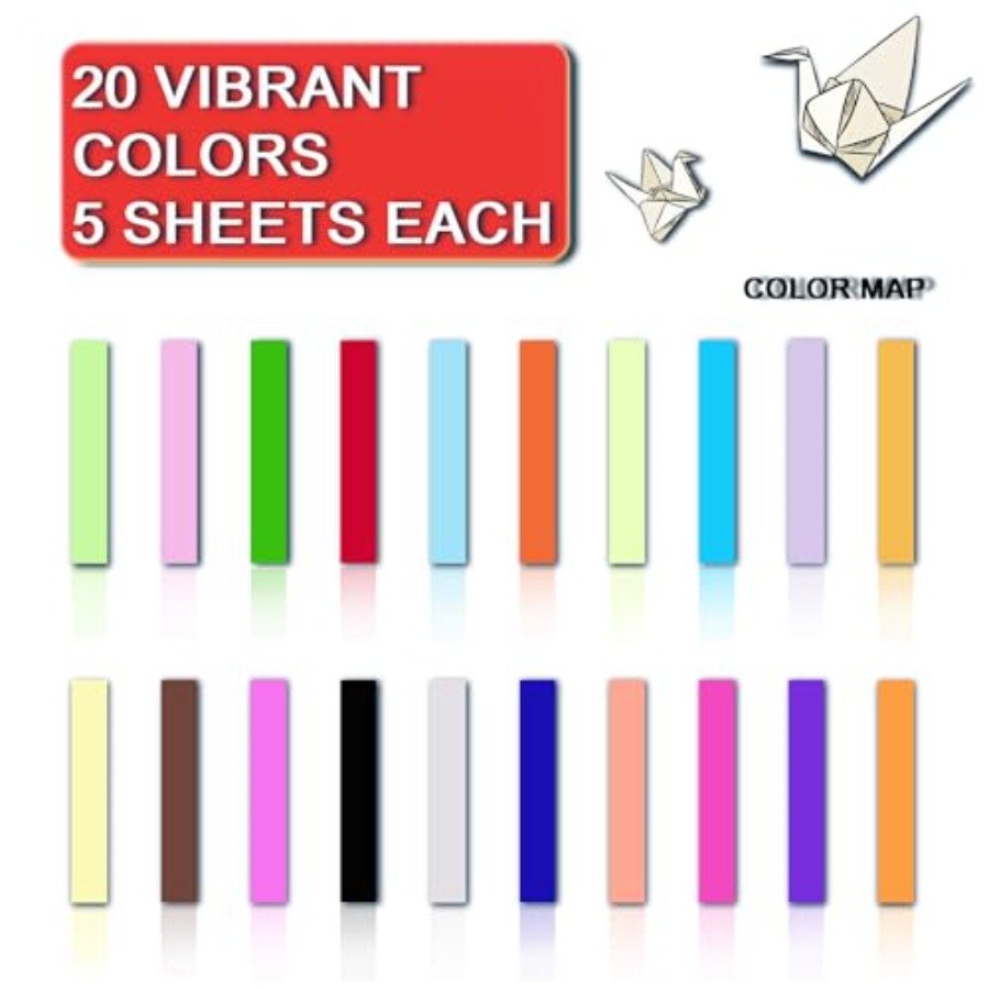 Origami Paper, 20 Colors Origa - đánh giá và giá Art Craft With Paper