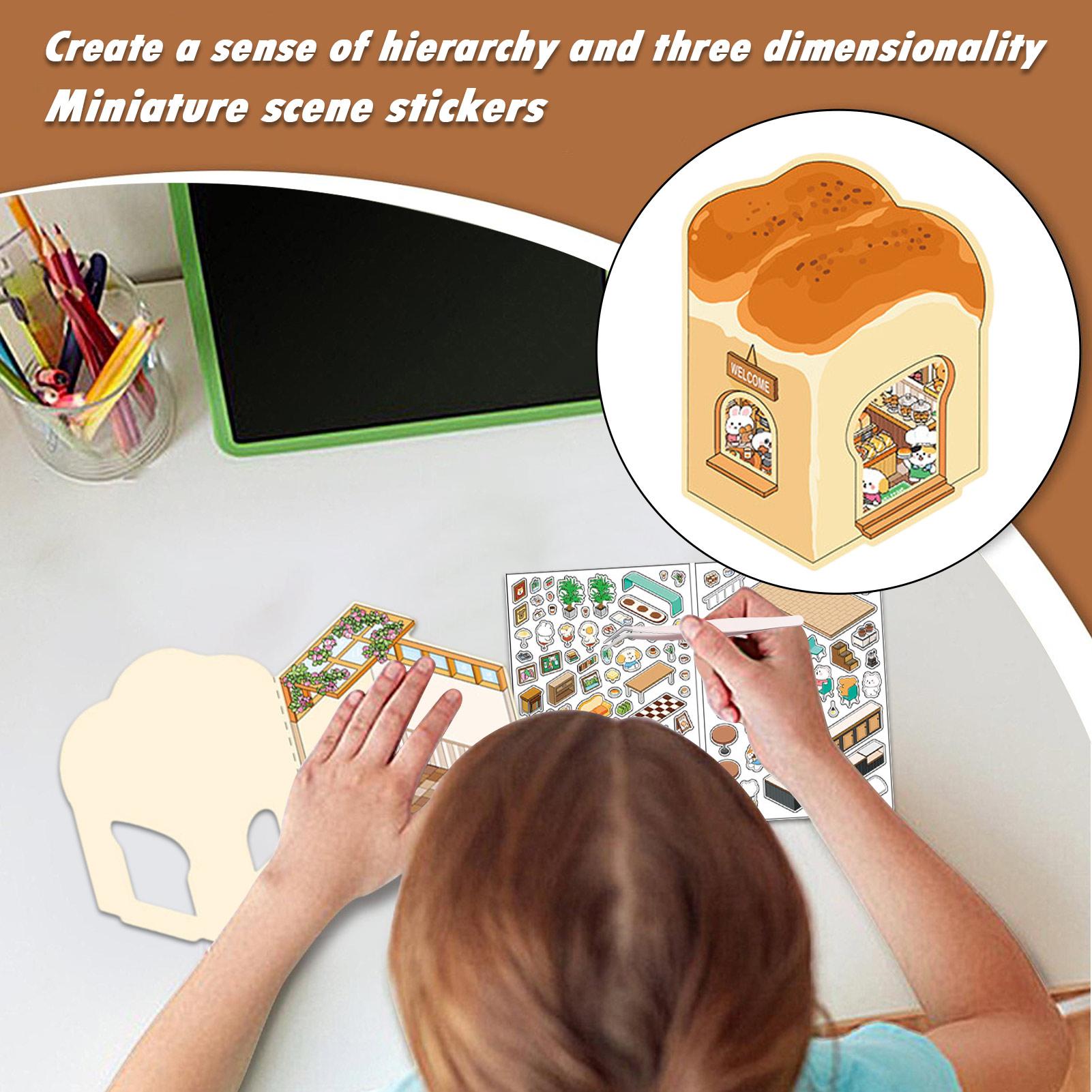 Sticker Scenes Miniature Room  - đánh giá và giá Art Craft House Making